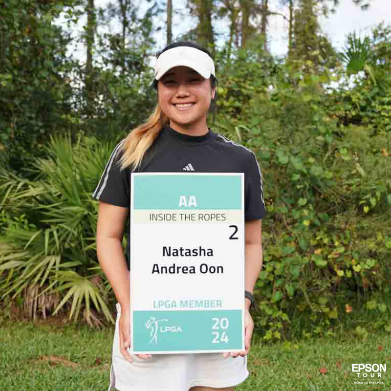 EpsonTour's tweet photo. “I tend to laugh a lot. But that doesn't mean I don't take it seriously out there. That's just kind of how I cope with the pressure."

Read about Natasha Andrea Oon's journey to the @LPGA ⬇️

#EpsonTour #Road2LPGA