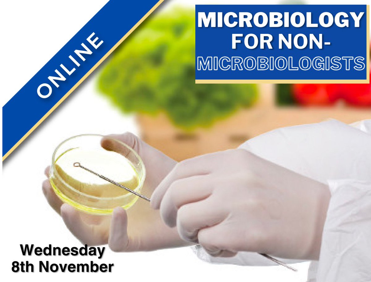 sofhtb78's tweet image. Our one-day virtual course has been specially created to give non-microbiologists an insight into microbiology.
Tickets are available for 09/11 at sofht.co.uk/course/microbi…
#microbiology #foodsafety #foodindustry