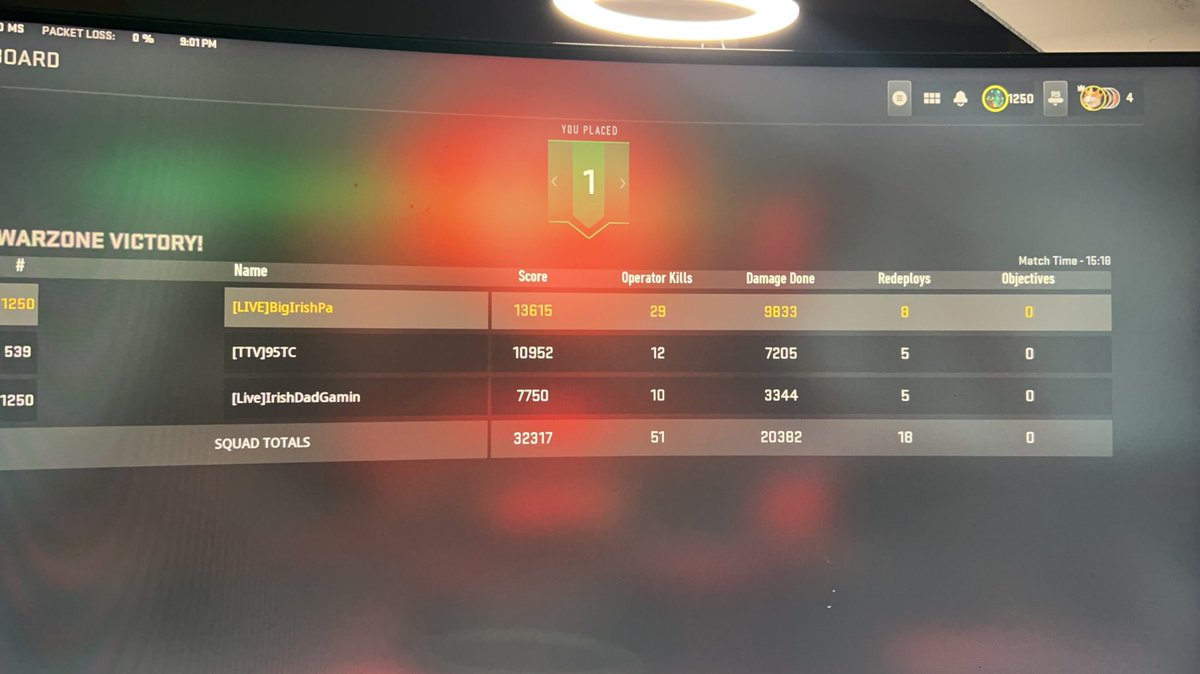 Massive games tonight with the lads we all broke out pbs in different matches here’s mine <a href="/95tc/">Tunahan Ahmet</a> <a href="/an_angry_gamer/">An_Angry_Gamer</a> <a href="/Emmetmoor88/">IrishDadGamin</a>