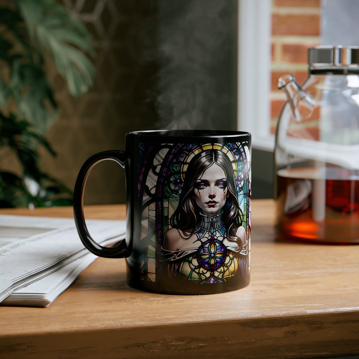 Gothic stained glass ceramic mug chapterboutique.etsy.com/listing/158734… #goth #gothic #alternative #gothstyle #coffeelovers #coffeegram #coffeelove #coffeeculture #coffeemug #coffeecup #ceramiclife #mugs #muglove #muglover #modernceramics #mugcollection #muglife