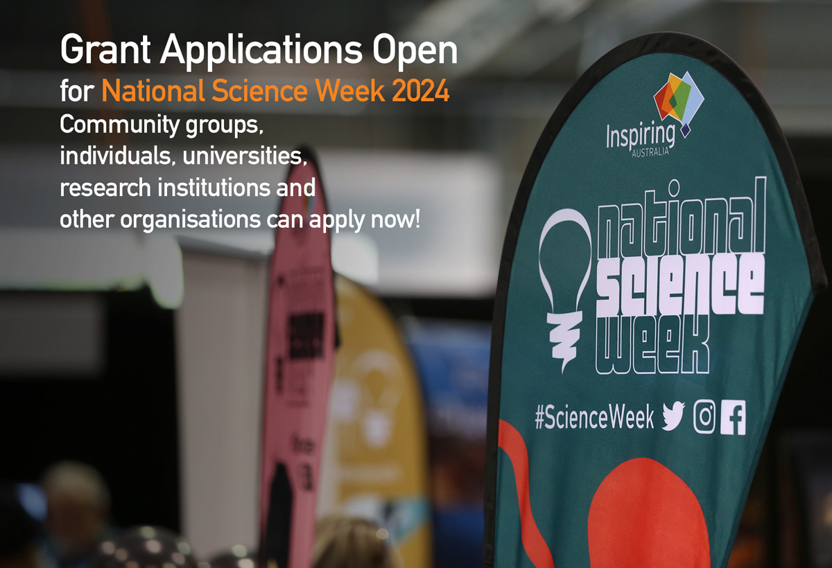 Grants are now available to support events in #scienceweek 2024. You can apply for between $2000 and $20,000, and the total grant pool is $500,000, provided by the Australian Government. Download the guidelines and apply -&gt;

business.gov.au/grants-and-pro…