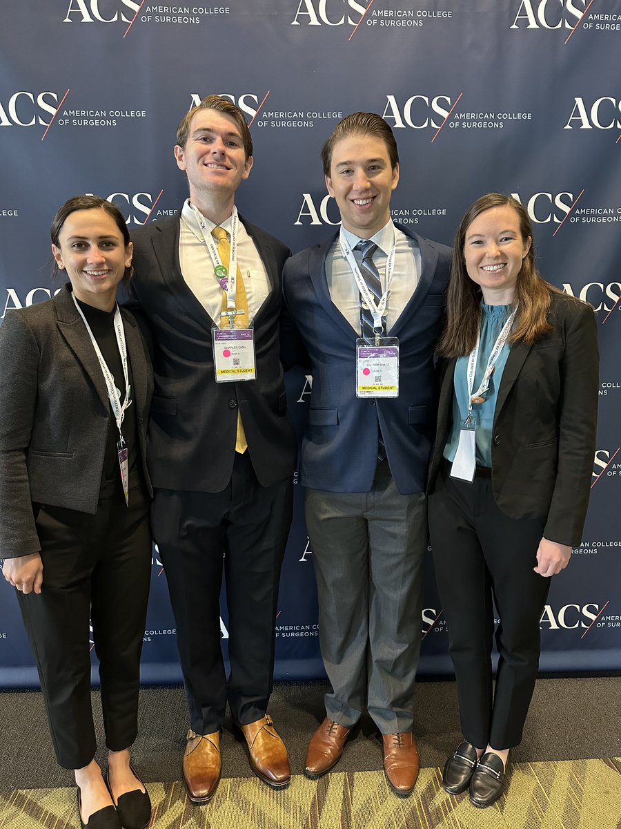 Thank you @UMHMHSurgery and <a href="/umiamimedicine/">Miller Medicine</a> for this scholarship opportunity to attend <a href="/AmCollSurgeons/">American College of Surgeons</a> with three fantastic colleagues! Also it was great to give my first ACS presentation #ACSCC23 <a href="/alexisjones104/">Alexis</a> <a href="/valeriielynnn/">Valerie Armstrong, MD</a>
