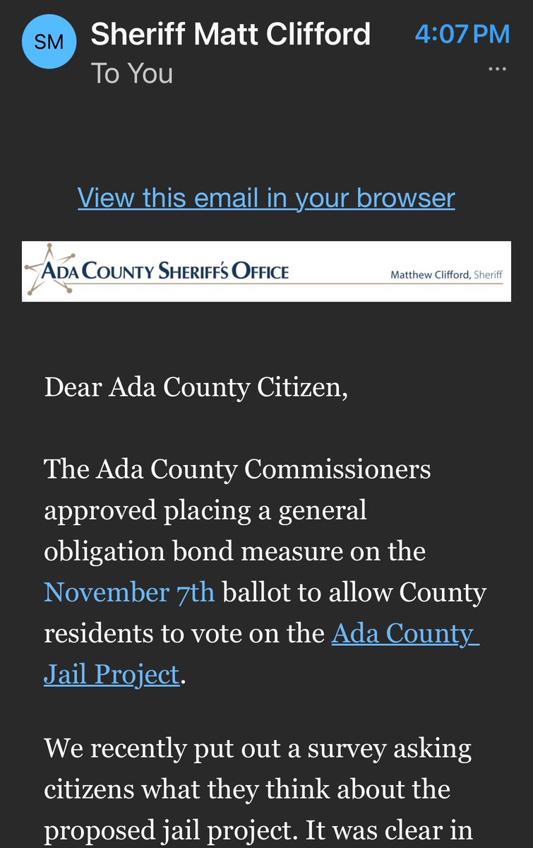 How to mark as SPAM?
#AdaCounty
