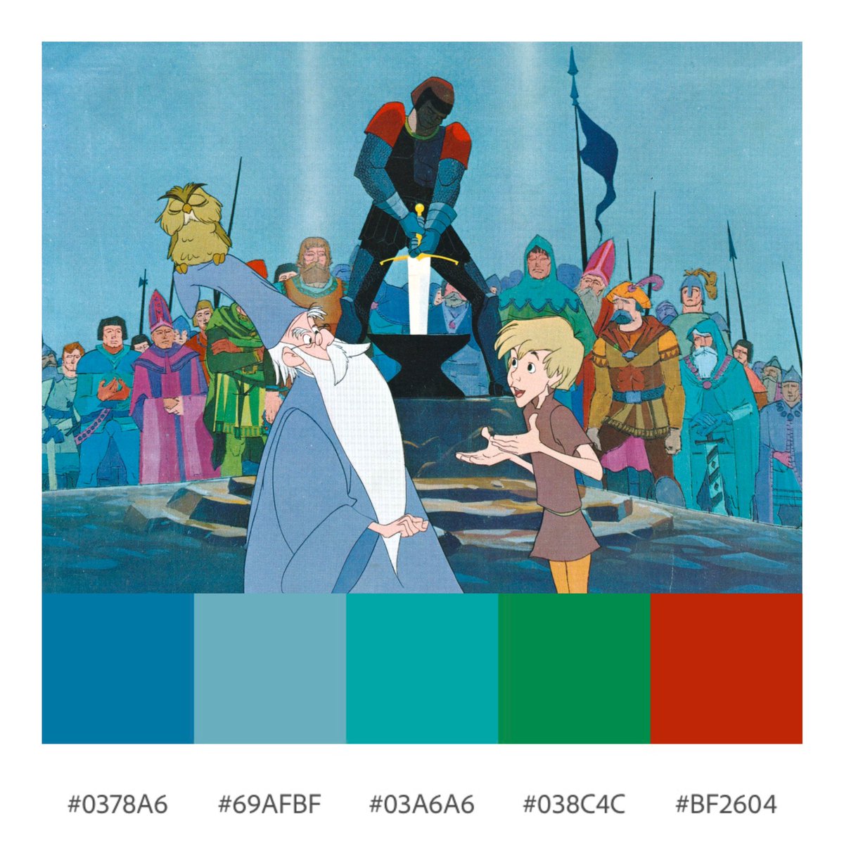 DauntlessGhoul's tweet photo. ✨The Sword in the Stone (Wolfgang Reitherman, 1963)

#film #movies #filmmaking #cinema #cinephile #cinematography #shots #aesthetic #streaming #art #artist #color #colorpalette #palette #colourpalette #photography #theswordinthestone #animation #disney #60s #entertainment https://t.co/joIdc2KP8S