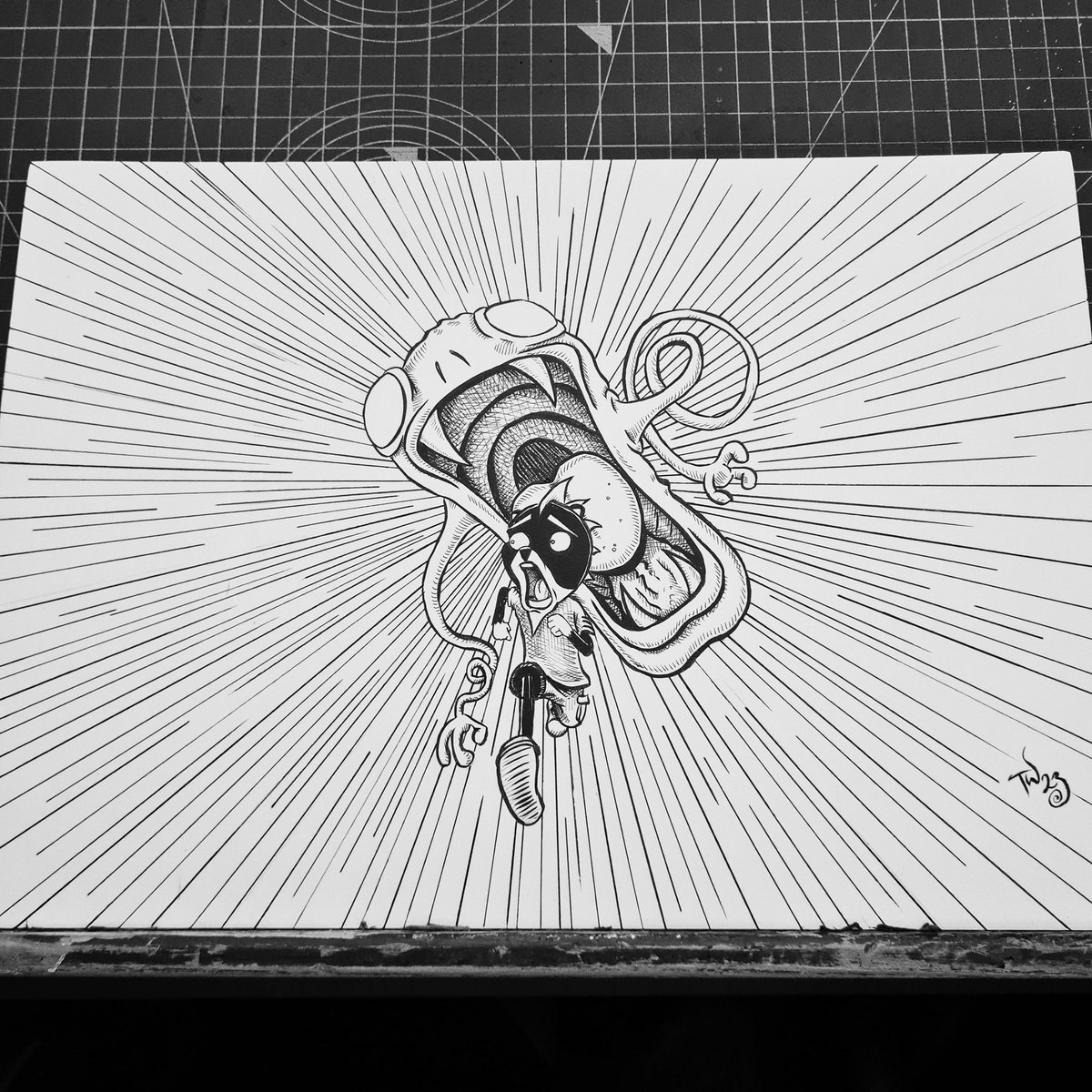 CreativeCryptUK's tweet photo. Inktober Day 30 Rush

#inktober #inktober2023
@artgeckosketch
@inktober
#artgeckogallery
#artistsoninstagram #inkdrawing #cartoonist https://t.co/OizcNqyIW8