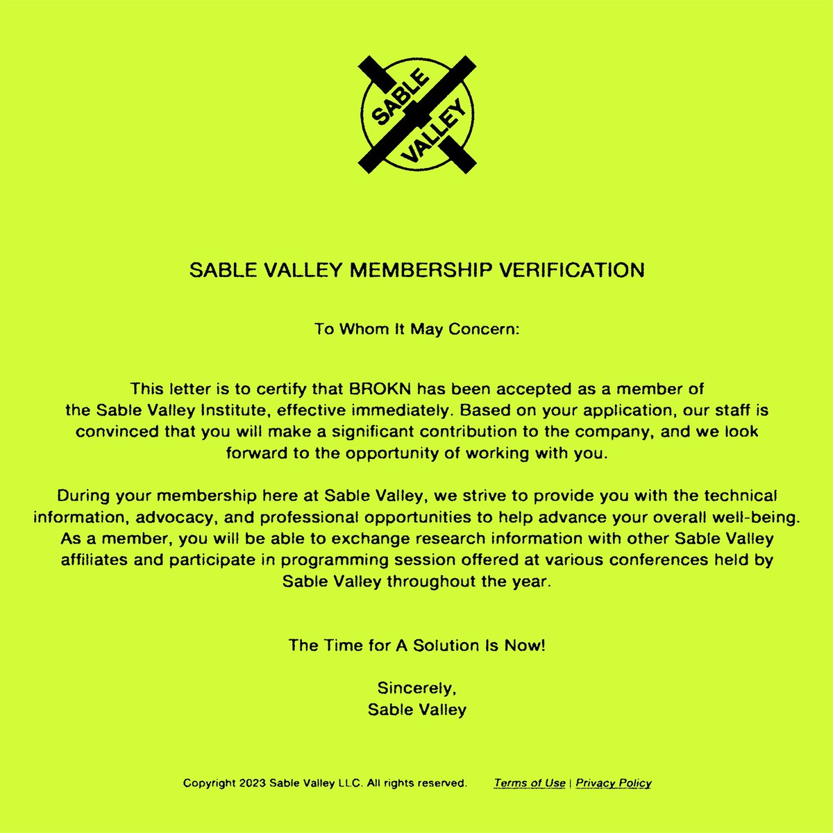 SABLE VALLEY tweet media