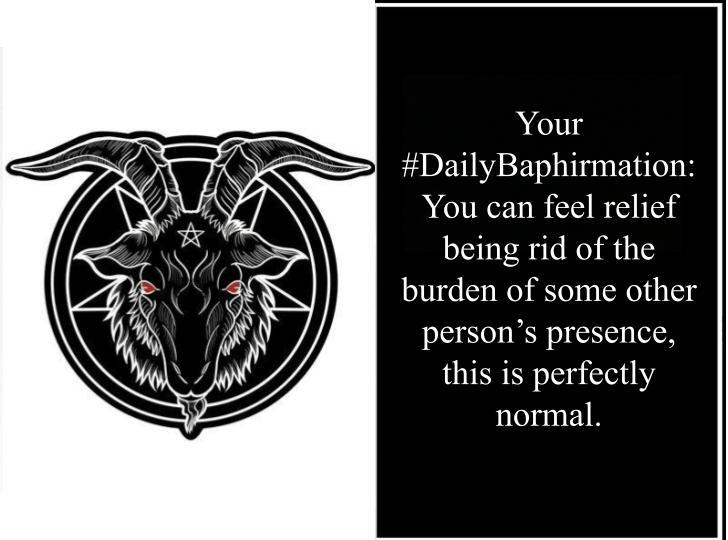 SatanicSF's tweet photo. #DailyBaphirmation https://t.co/dbBeEsIChi