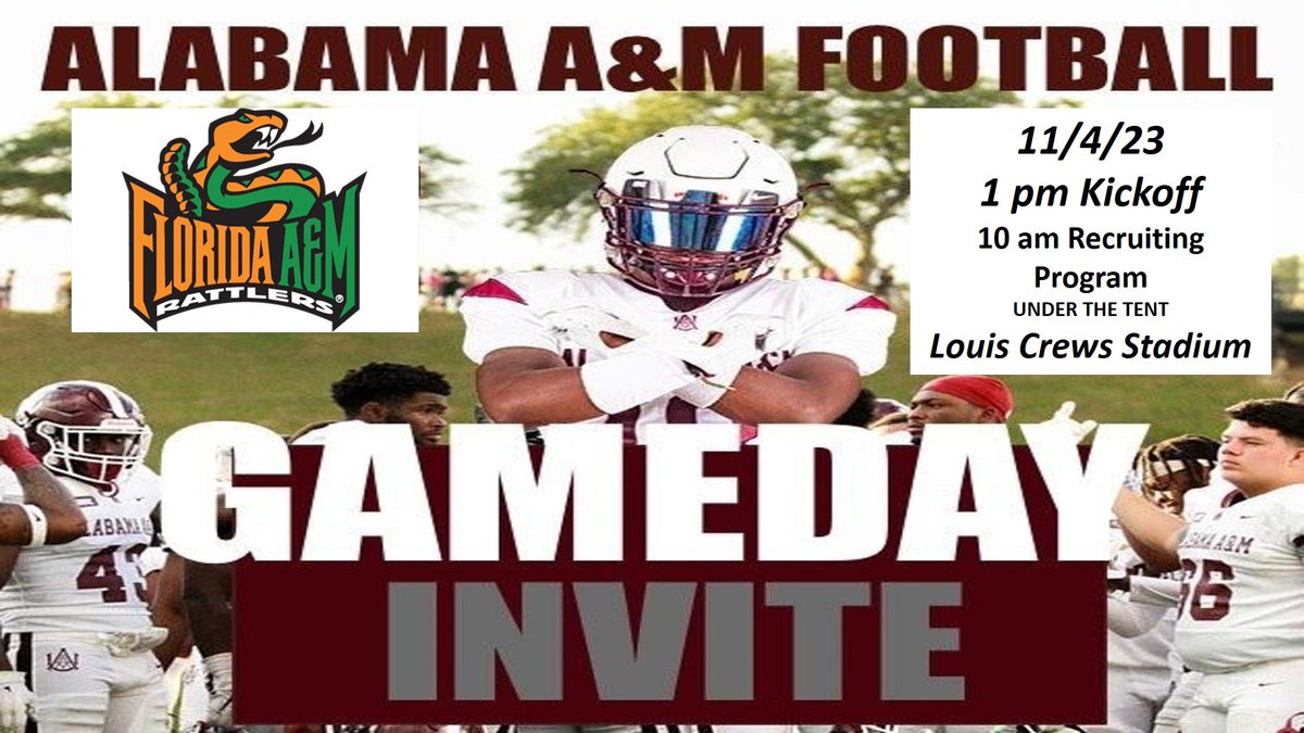 CoachFredT's tweet photo. Last Saturday GameDay Visit on 11/4! Come check out "The Hill" &amp; our gameday atmosphere! Sign up here: https://t.co/ykW4zX84CZ
#ChooseSuccessAAMU #BelieveAAMU #ThisIsNormalAAMU @AAMUBulldogs @AamufbR @AAMUAlumniTweet @AAMUAlumniAssoc @mcaofal @MCAOFGA @minority_TN @HBCUGameday https://t.co/RJ4LBCEmQ9
