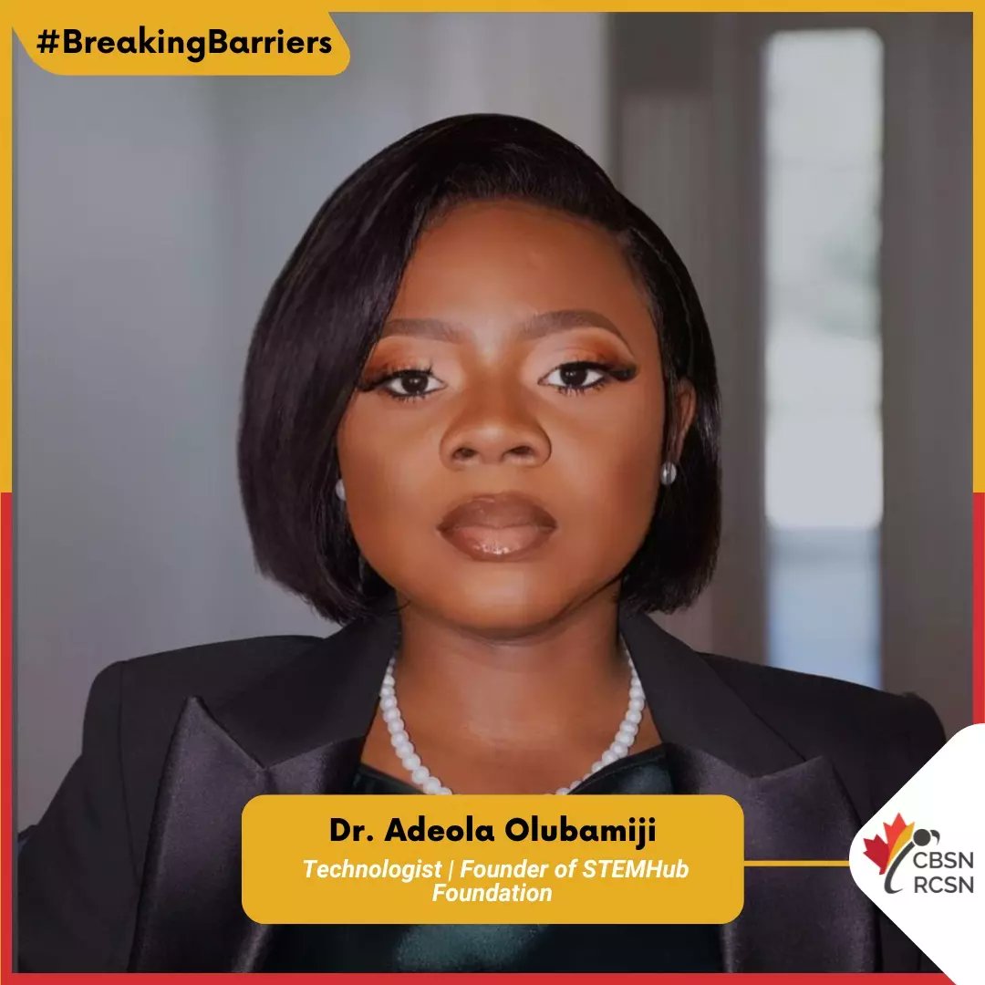 Meet Dr. Adeola Olubamiji, the founder of STEMHub, and one of Canada’s Top 100 Most Powerful Women. She is a biomedical engineer who specializes in 3D printing. She is the first Black person to obtain a PhD in Biomedical Engineering from University of Saskatchewan. #womeninSTEM