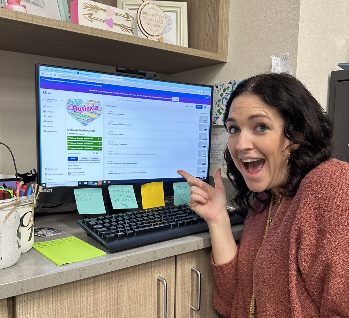 Last week, we challenged our teachers to a Mythbusters Dyslexia Kahoot! We had 41 staff participate. Our top three winners won a Sonic drink! #katyisddyslexia