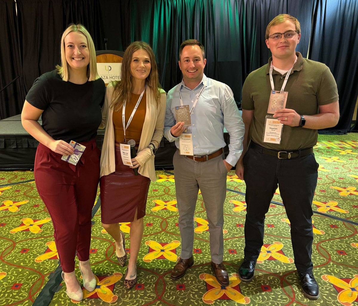 ParentSquare's tweet photo. We saw so many familiar faces at the Missouri School Public Relations Association (@MOSPRApros) Fall Conference last week! Ms. Jay and David attended from our team and had a great time supporting our friends. We 💚 sponsoring #schoolpr pros!
#MOFall2023 https://t.co/ZS1Q4HUlEa
