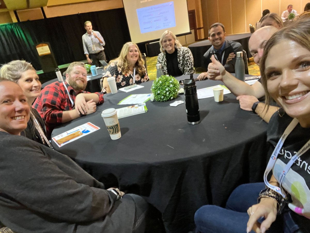 ParentSquare's tweet photo. We saw so many familiar faces at the Missouri School Public Relations Association (@MOSPRApros) Fall Conference last week! Ms. Jay and David attended from our team and had a great time supporting our friends. We 💚 sponsoring #schoolpr pros!
#MOFall2023 https://t.co/ZS1Q4HUlEa