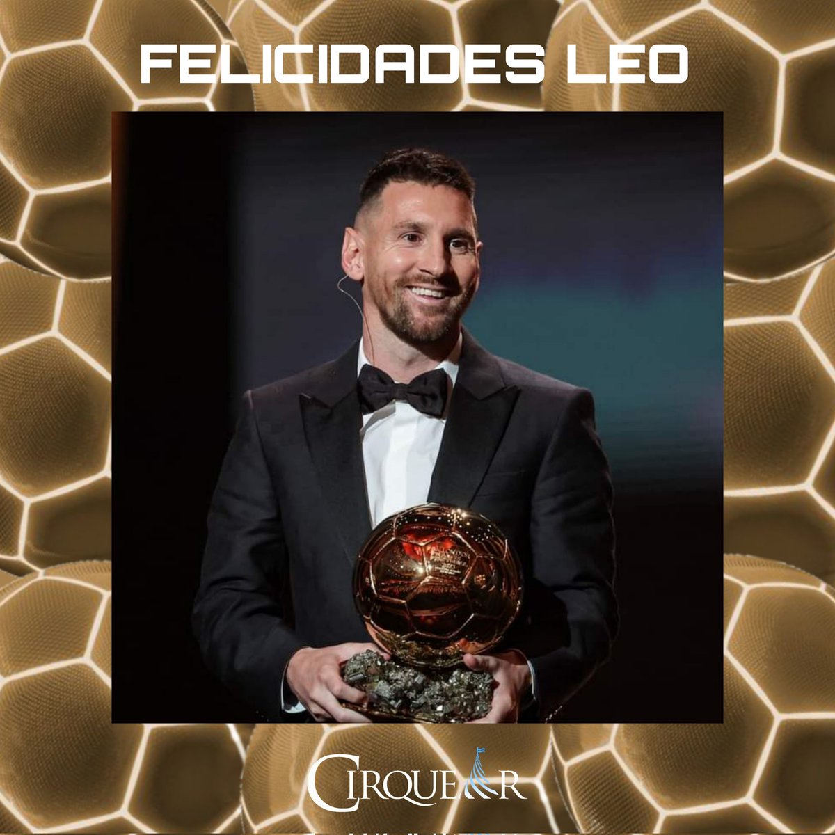 cirquear's tweet photo. ¡¡MESSI SIGUE SIENDO DE ORO!!
Nuestro máximo Ídolo ganó su OCTAVO Balón de Oro. 🏆
#Messi10 https://t.co/p2oUgBM5Kv