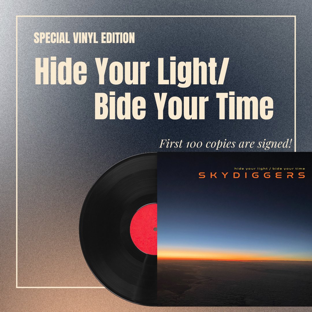 Did you know we are releasing a special vinyl edition combining our Hide Your Light and Bide Your Time EPs?  It releases on Wednesday (Nov 1) and you can order it now.  ow.ly/bbwE50Q2oW7