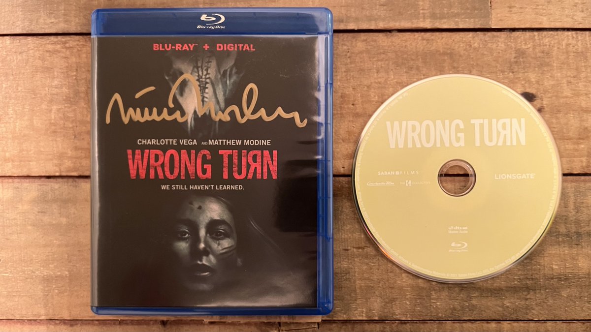 RT (repost + be following) by Monday, November 6 for a chance to win this signed copy of WRONG TURN (2021) on Blu-ray! I'll pick one winner and announce next #ModineMonday. Good luck and #HappyHalloween! #WrongTurn #PhysicalMedia