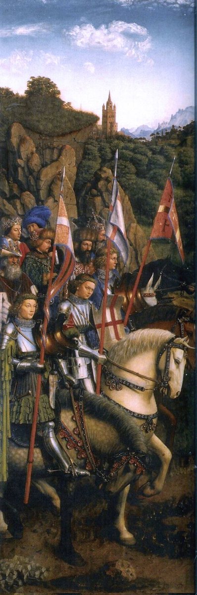 The Ghent Altarpiece  'The Knights of Christ' 
 #JanvanEyck