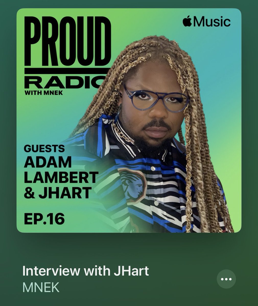 @jhartmusic features I’m Proud Radio with @mnek a great interview! JHart mentions a live show for the upcoming EP around early November!! Listen: music.apple.com/gb/station/ada…