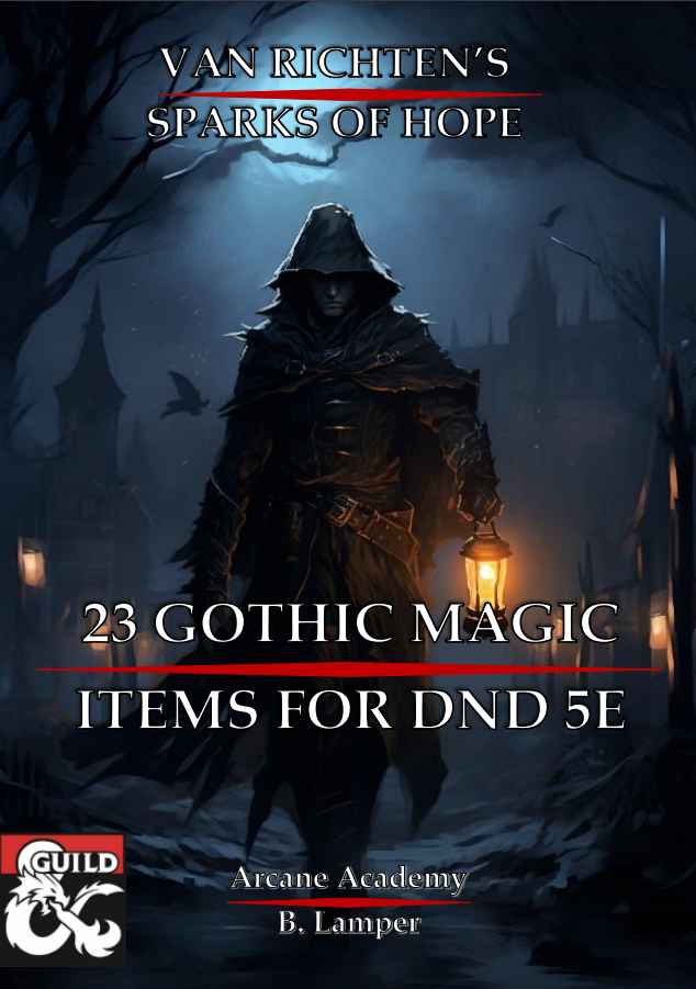 Add some hope to your table this spooky season with these 23 Gothic themed magic items for DnD 5th Edition.
Check them out along with my other Dragon Month content at DMs Guild
dmsguild.com/product/458415…
#dnd5e #selfpromosaturday