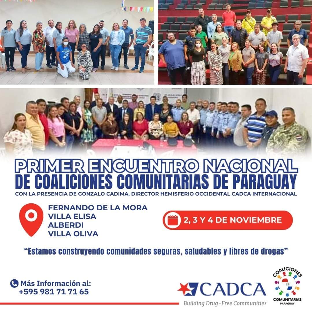 ORGANIZACIÓN COMUNAL Invitan al primer encuentro nacional de coaliciones comunitarias en busca de más seguridad y libres de drogas