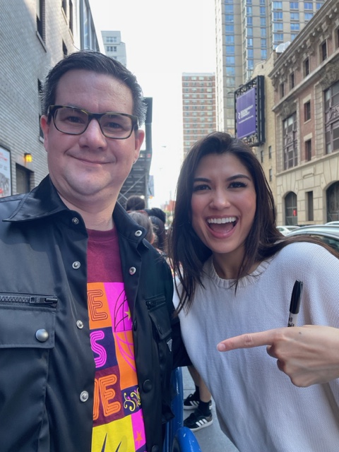 Here Lies Love #HereLiesLove, @herelieslovebway on Broadway #Broadway. The most amazing musical ever! Posing with Sarah Kay <a href="/sarahcckay/">sarah</a> , an amazing ensemble member!

#HereLiesLovebway, #musical, #musicaltheatre, #nyc, #davidbyrne, #fatboyslim