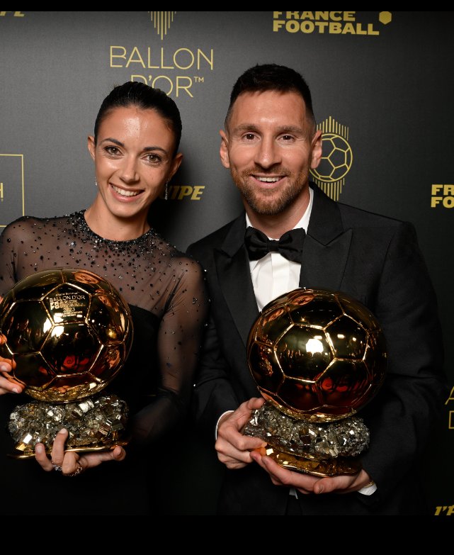 SogobaSeho's tweet image. Lionel Messi et Aitana Bonmatí sont les deux gagnants du ballon d'or 2022-2023. Visa Barça ❤️💙