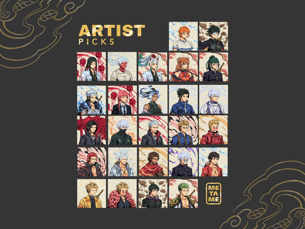 artofapes94's tweet photo. How good is your pull?
Here’s a quick guide for @metamenft’s Artist picks. https://t.co/KSFuTQ5cbz