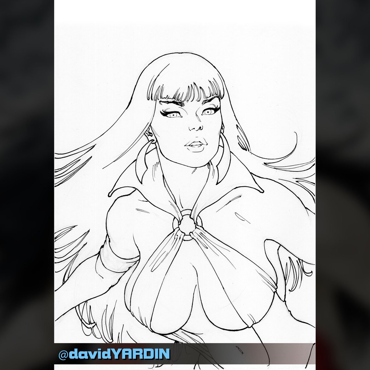 davidyardin's tweet photo. Just in time for Halloween 🎃, here’s a little #Vampirella piece I did at the Canberra #GeekMarkets on the weekend. 

Don’t forget this weekend is @Supanova #Adelaide !!!

Looking forward to seeing all my South Australian friends soon! https://t.co/BLGm8Hr9O2