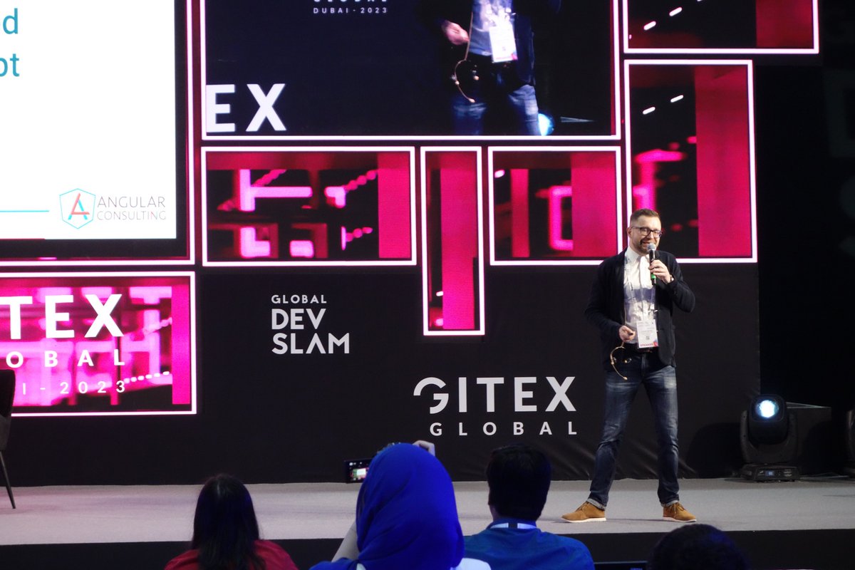 Had a super great time traveling to Dubai for <a href="/GITEX_GLOBAL/">GITEX GLOBAL</a>! 🚀 

Speaking at <a href="/GlobDevSlam/">Hackathon Global DevSlam</a> was an absolute highlight. Grateful for the opportunity to share my insights on the Future of Web Tech with such an engaged audience. 

🌐✨ #GITEX2023 #WebTechFuture