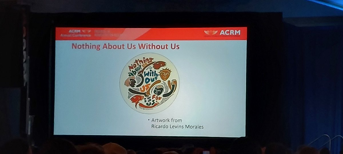 Absolutely inspiring plenary talk by Dr Anjali J. Forber-Pratt on Disability Inclusivity and Representation in Rehabilitation Research at ACRM 2023 <a href="/ACRMconference/">ACRM Annual Conference</a> <a href="/ACRMtweets/">ACRM</a>
@anjalifp #ACRM2023 #IDEA #nothingaboutuswithoutus