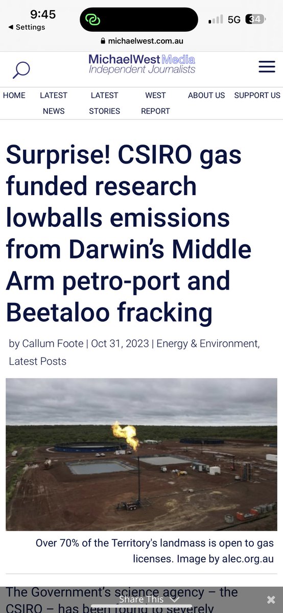 Time to shut GISERA down and redistribute any government funding to independent researchers. Someone who isn’t the the gas industry That is not a high bar! #auspol michaelwest.com.au/surprise-csiro…