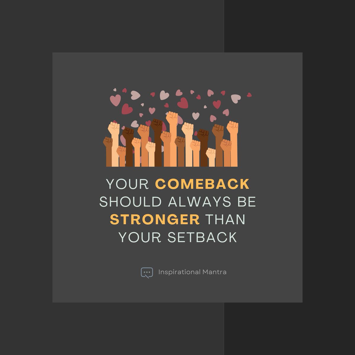 Inspomantra's tweet photo. Let each setback be the setup for an even greater comeback. Your resilience is your greatest strength. 💪💚💚

 #strongercomeback #quoteoftheday #inspirationalmantra #motivational #dailyquotes #inspirational #quotes #motivationalquotes #dailymotivation #inspirationalquotes https://t.co/DVSFkd2dBN