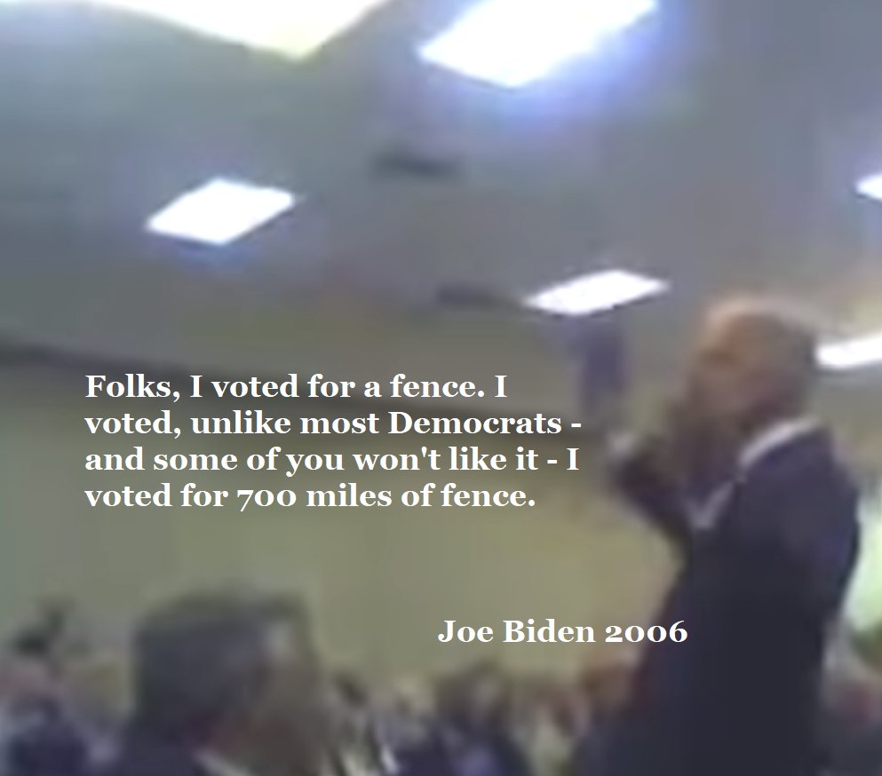 Joe Biden 2006 Against Illegals And Wanted 40 Stories High And 700 Miles Wall (google it and do your own research) #FinishTheWall🇺🇸💯💪🇺🇸🧱 #VoteTrumpNow 🇺🇸💪💯 #DemocratsFlipFlop #BidenBorderInvasion #DemocratsAreCorrupt #BidenIsADisgrace
