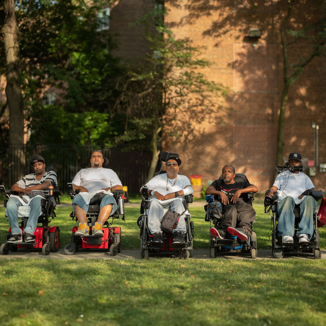 WGVUPublicMedia's tweet image. At 10pm @POVdocs brings you the story, &quot;Fire Through Dry Grass&quot; - Wearing snapback caps and Air Jordans, the Reality Poets aren’t typical nursing home residents. These young, Black and brown disabled artists document their lives on lockdown during Covid. Only on #WGVU. #POVdocs