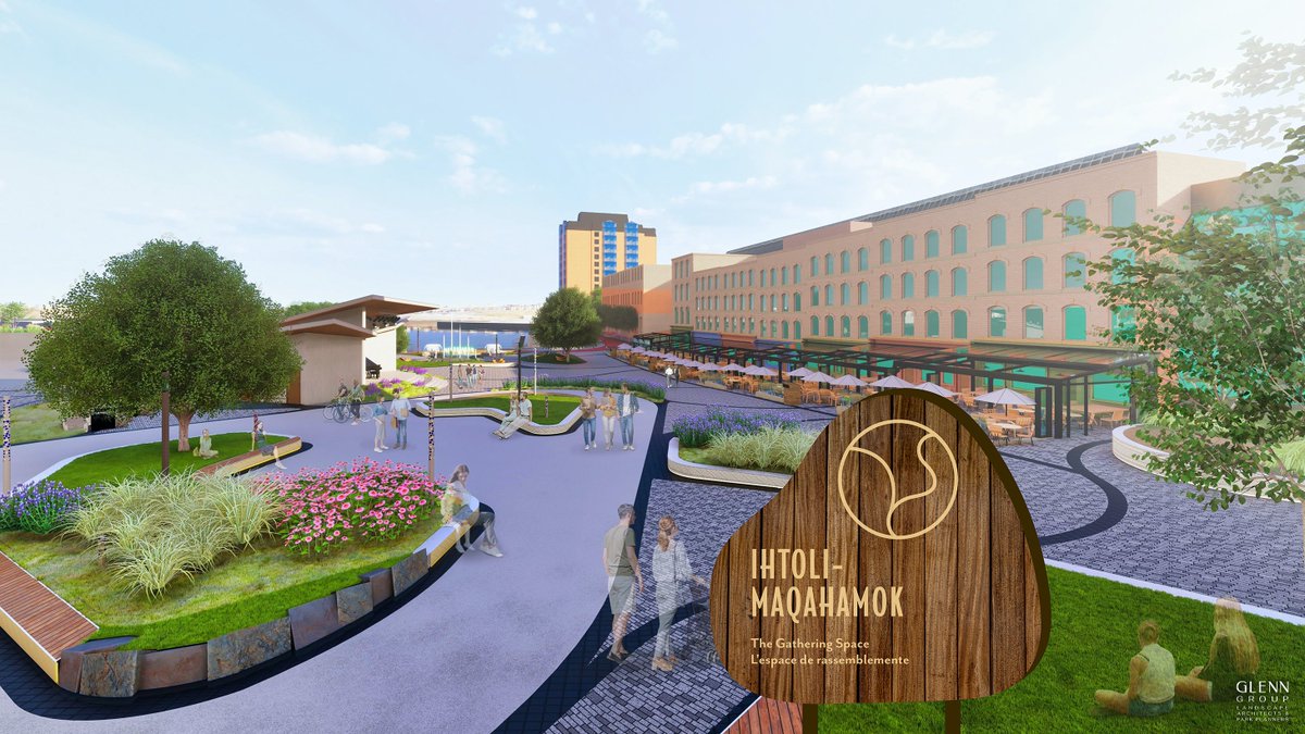 It's official! The name of the public space that is part of the new waterfront redevelopment area was approved by Council:  Ihtoli-maqahamok - The Gathering Space (ee-doe-lee MAH-qwah-HA-muck).

Details: saintjohn.ca/en/news-and-no…