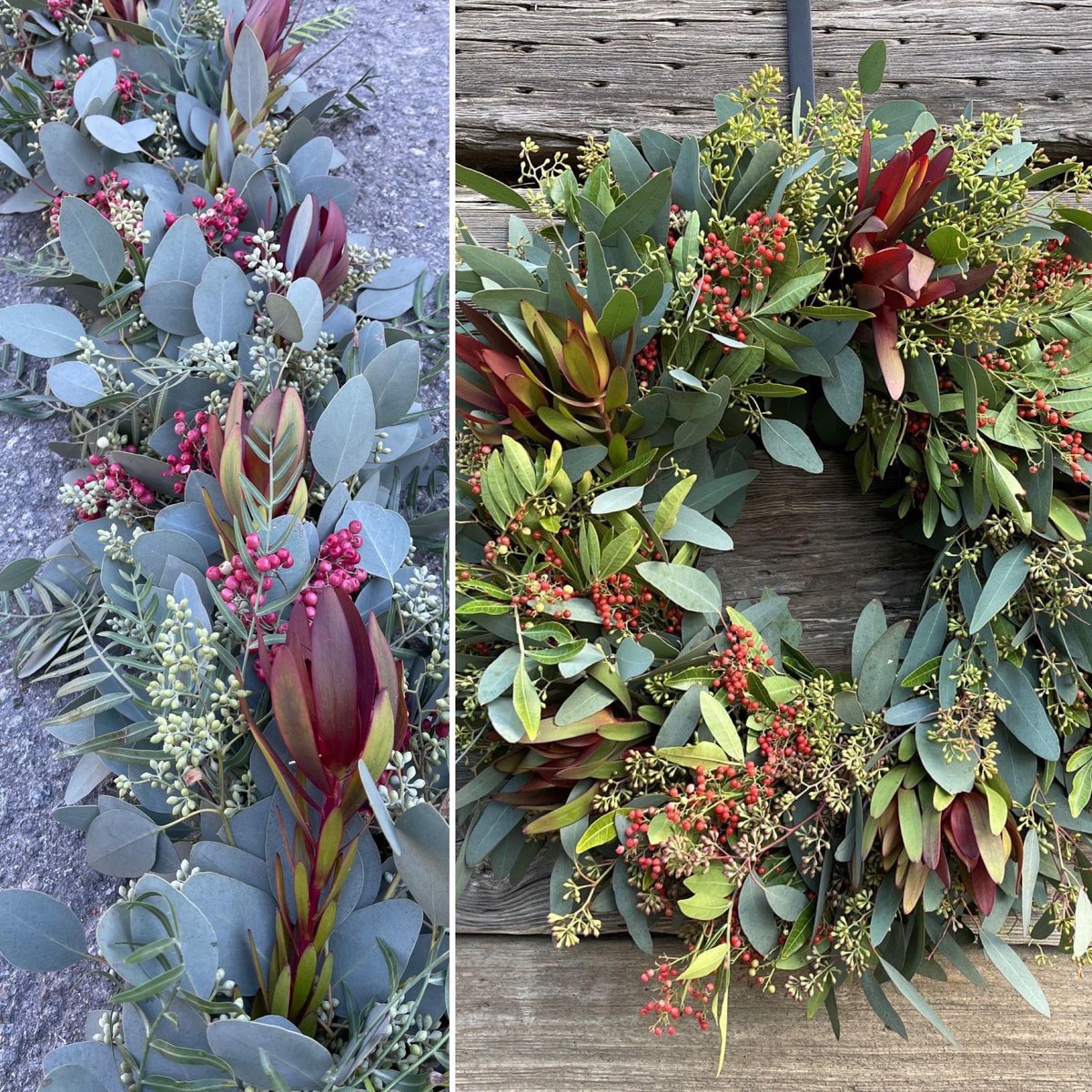 CamFlor custom wreaths and garlands.  All made to order please give us advance notice prior to shipping.  🤩✨💚❤️🎄

•
•
•
•
•
#888camflor #CAgrown #growershipper #americangrownfoliage #greenery #wreathmaker #customwreaths #garlands #holidaydecor #holidayseasoniscoming