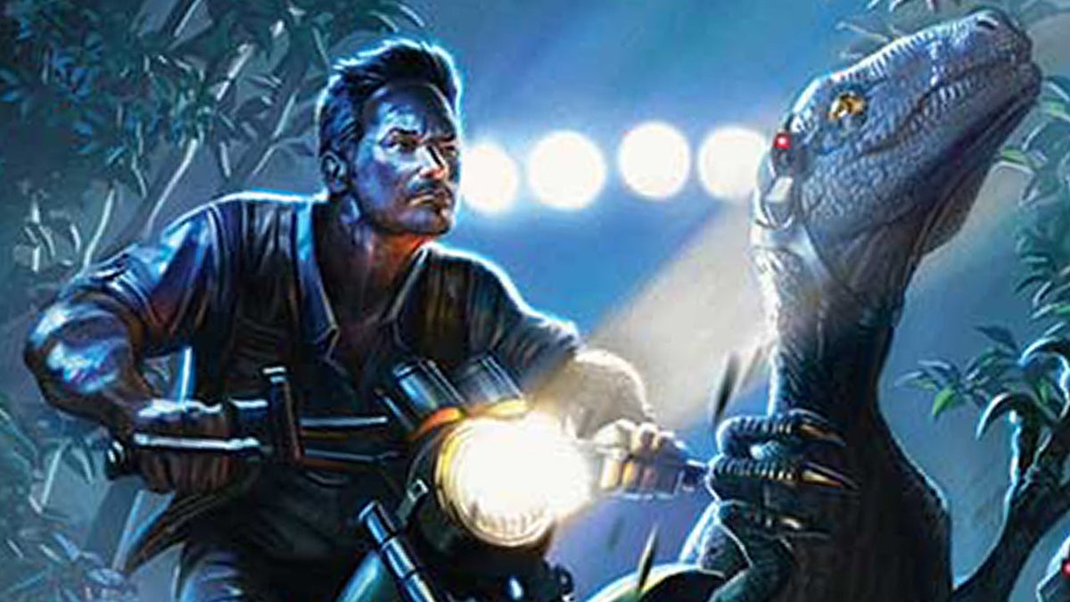 Get a first look at new Universes Beyond cards coming to Magic: The Gathering, including Chris Pratt's iconic motorcycle raptor ride. bit.ly/49ifAig