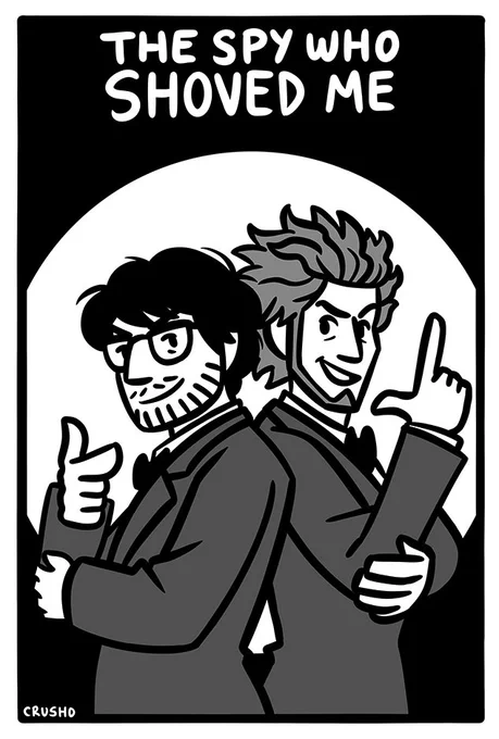 HERE IT IS! Please enjoy "The Spy Who Shoved Me", a Yakuza: Like a Dragon comic I made for the wonderful charity @ichinanbazine!  Each page is a (mostly) standalone gag that ties into a bigger story. I'll update this thread with more pages!🕵️🍸 