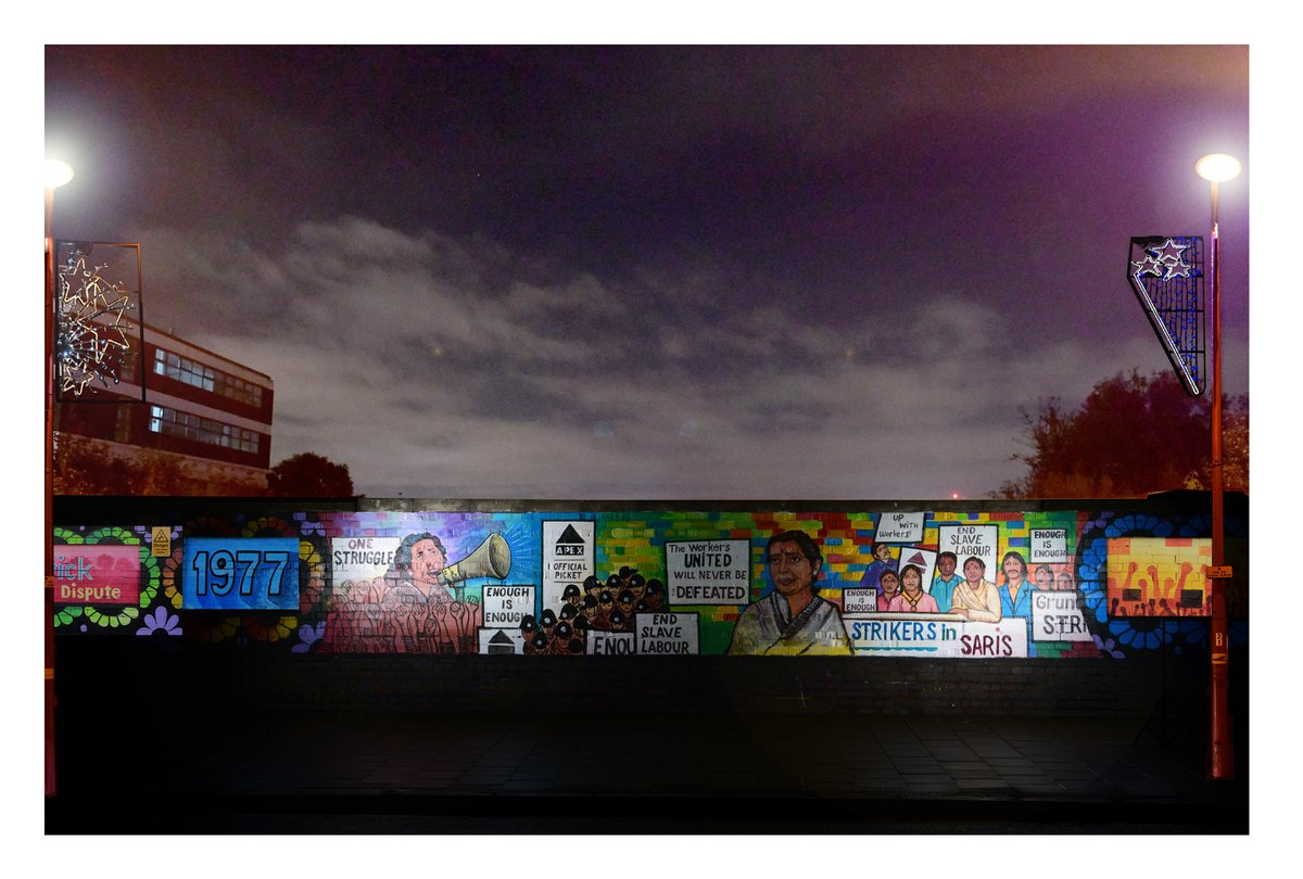 jassansi's tweet image. I would encourage everyone to go see the Grunwick Strikers Mural on Soho Road in Handsworth. 

Painted by Pakistani artist Haider Ali Truck Artist, it is curated by @DESIblitz with the support of @SohoRoadBID, @networkrail  &amp;amp; @AstonUniversity 

It now has the addition of being…