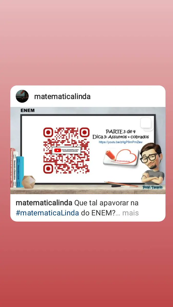 matematicalind1's tweet photo. Que tal apavorar na #matematicaLinda do ENEM?
Pega só esse presentação...
MATERIAL GRATUITO!

#matematicaLinda #andreTatarin #enem #materialGratuito #dicas https://t.co/Woue7kbGD0