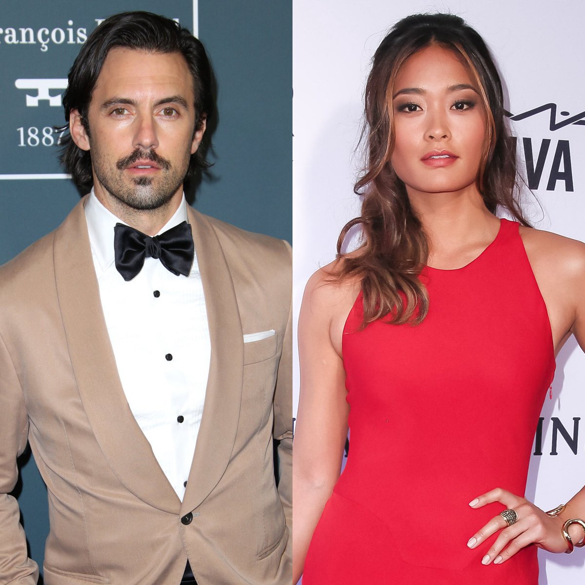 HugoGloss's tweet photo. Milo Ventimiglia e Jarah Mariano estão oficialmente casados! 💍 Após a modelo ser flagrada com um grande anel de casamento neste final de semana, a equipe do ator confirmou ao TMZ que o casal trocou votos ainda no início deste ano, em uma cerimônia privada e secreta entre familiares e amigos. Apesar de nunca afirmarem que estavam juntos, os dois iniciaram o relacionamento no ano passado e foram vistos na Califórnia após a estrela de  “This Is Us” comprar uma casa de fazenda em Malibu. Fofos! Que sejam muito felizes. (📸: Matt Baron; Matteo Prandoni/BFA/Shutterstock)