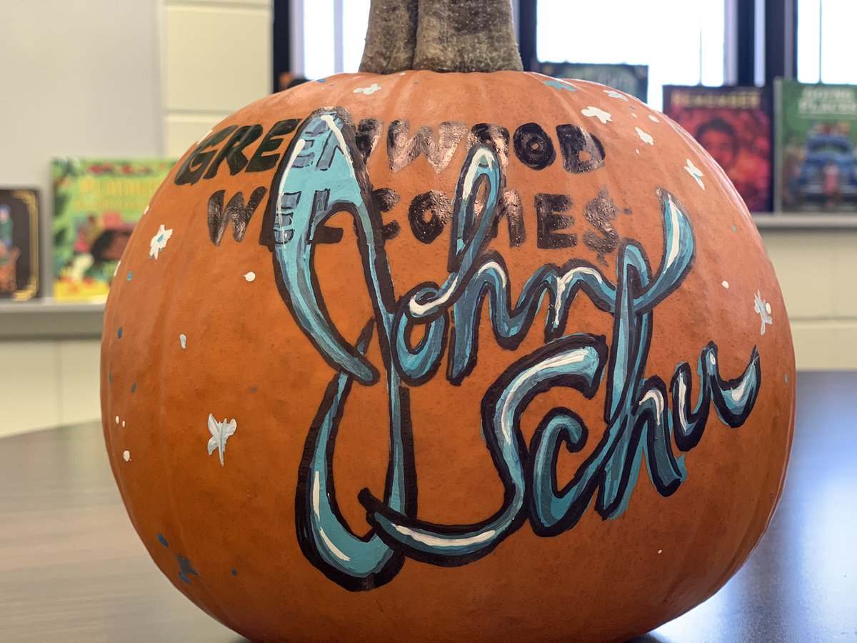 GustafsonBrad's tweet photo. Pop Quiz! Which incredible author and human being is visiting our school this week?! 

#LiteracyOLanterns
#LiteracyOLantern
#GWreads
#LiteracyLever https://t.co/N4Mcqk9mVY