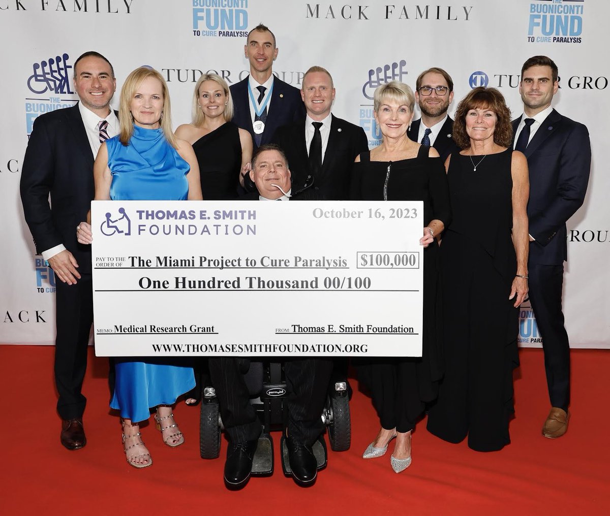 We are thrilled to share that The Thomas E. Smith Foundation has donated $100,000 to The Miami Project to Cure Paralysis in support of their Brain-Controlled Neuromodulation Therapy for Restoration of Walking for individuals with paralysis!