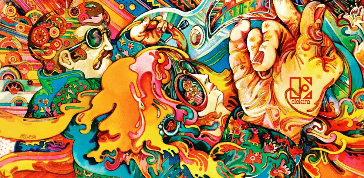 Top psychedelic album No. 50: “Nuggets: Original Artyfacts from the First Psychedelic Era.” Elektra wanted something hip, psychedelic. Lenny Kaye started thinking about the kick-ass records he played driving cross-country. psychedelicsight.com/nuggets-origin…