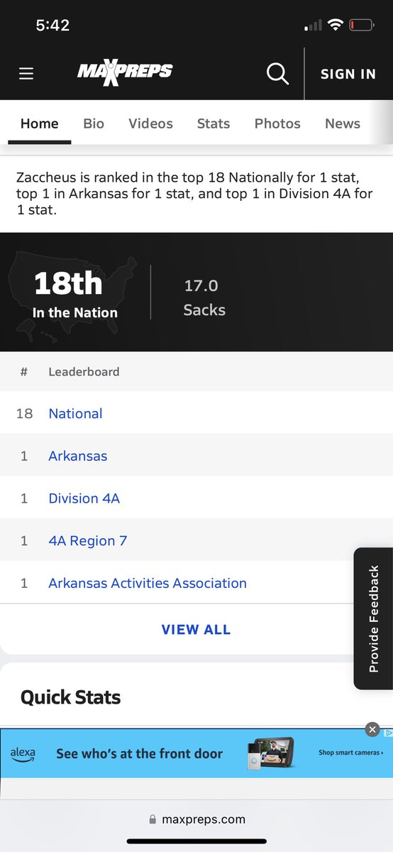 zaccheus40's tweet image. After game 9 against Malvern still holding that number 1 sack leader in the state with 17 sacks, 18th in the nation trying to move on up #AGTG @EarlGill10 @ArRecruitingGuy @PrepRedzoneAR