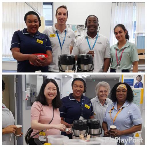 Today’s goal #WellbeingTrolley + #StaffServey
My fabulous ward sisters and I on a Wellbeing trolley rounds at UHL, thanking staff from different disciplines for their hardwork &amp; collaboration towards achieving best outcome for our patients. Happy staff, more staff survey done😀