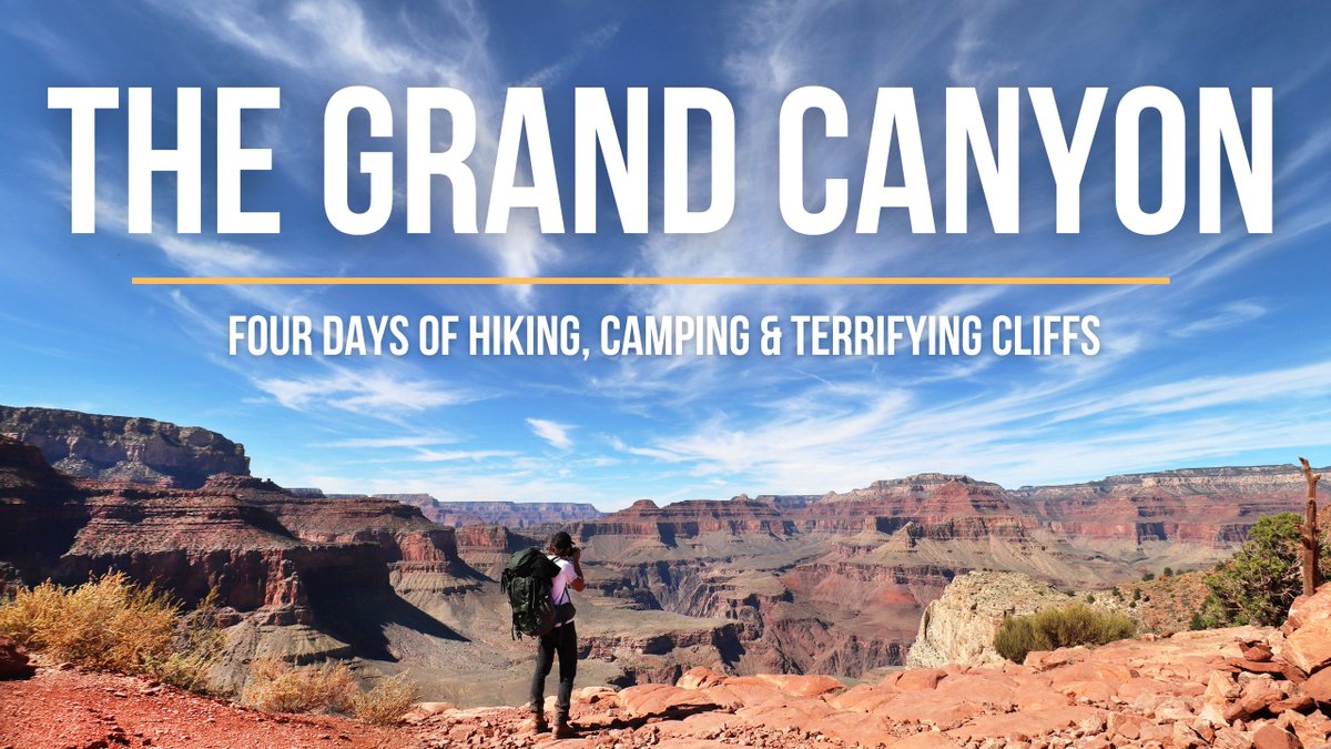 Happy_Wanderer2's tweet photo. Ever wonder what’s it like hiking down 1,500 metres into one of the world’s biggest canyons, then camping in it? I recently spent four days hiking and three nights camping in the Grand Canyon. Watch to see what this magical experience is like: https://t.co/03cKLmvS0W https://t.co/9rKSyTkdBw