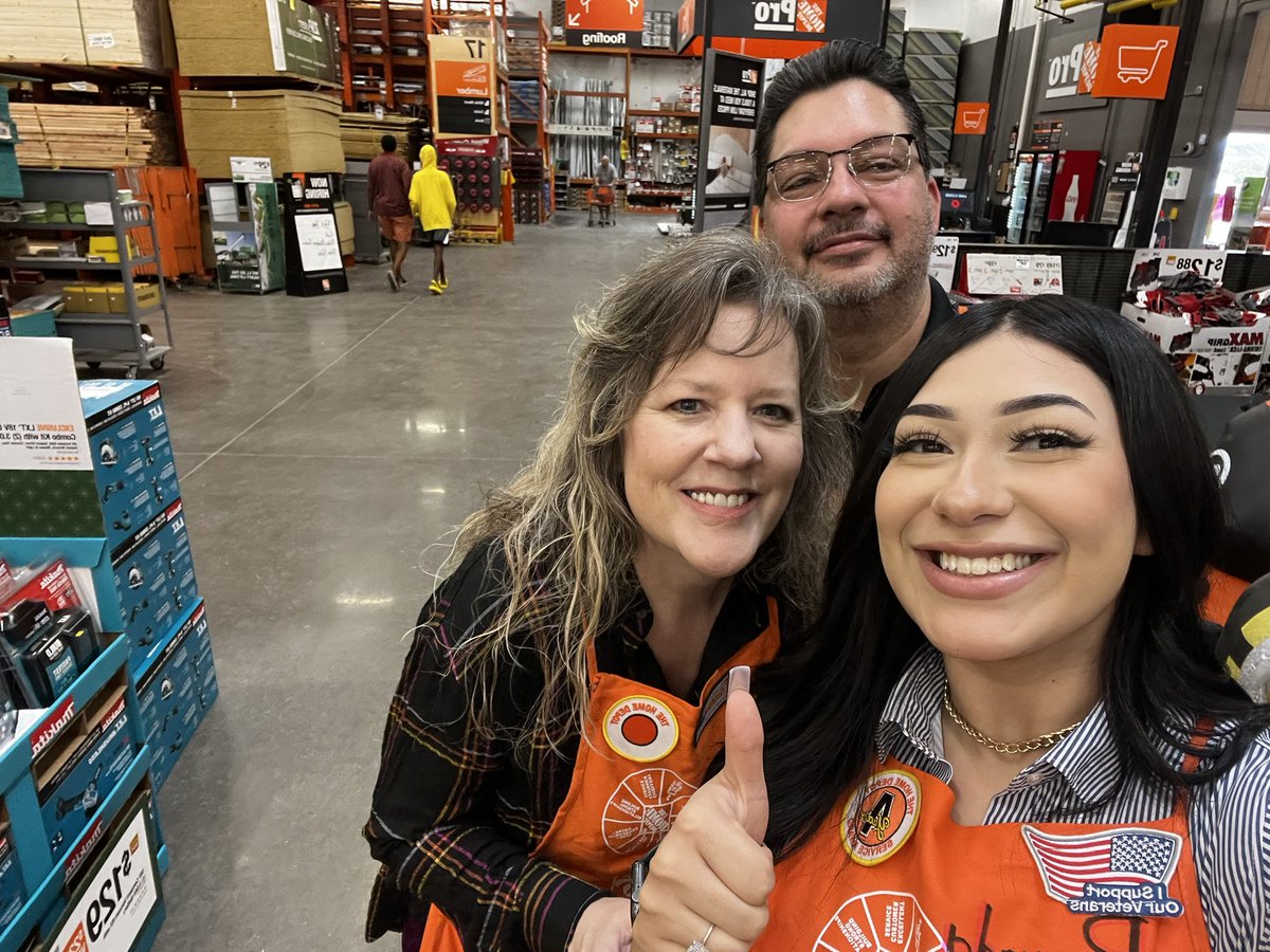 Brenda (@brendag6502) on Twitter photo Welcome to the team Carla!
Carla will be a new Specialist for D30! She enjoyed her first day on the floor and got to meet and greet our team π
#allentx #homedepot @THDJess_Hammond <a href="/SMaurice2/">Sally Maurice</a> <a href="/KaliTerryTHD/">Kali Terry-DHRM D137</a> Welcome to the team Carla!
Carla will be a new Specialist for D30! She enjoyed her first day on the floor and got to meet and greet our team π
#allentx #homedepot @THDJess_Hammond <a href="/SMaurice2/">Sally Maurice</a> <a href="/KaliTerryTHD/">Kali Terry-DHRM D137</a>