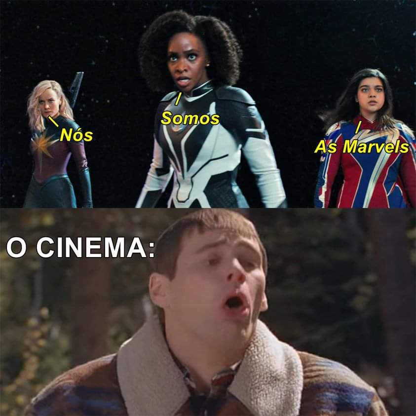 CultverseBlog's tweet photo. Estreia dia 9 de novembro, vão ver no cinema?

#Memes #AsMarvels #TheMarvels #MarvelStudios #MCU #Cinema #movie https://t.co/fUGQuyK9ol