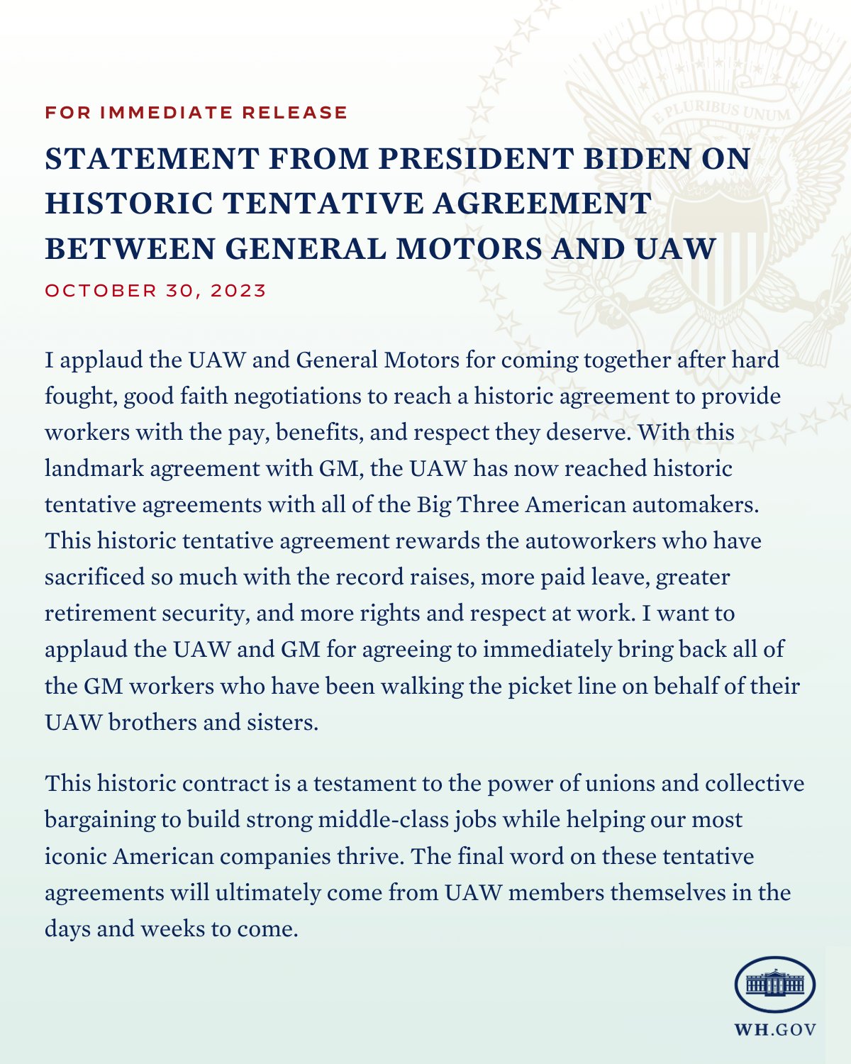 GM UAW Negotiations 2023