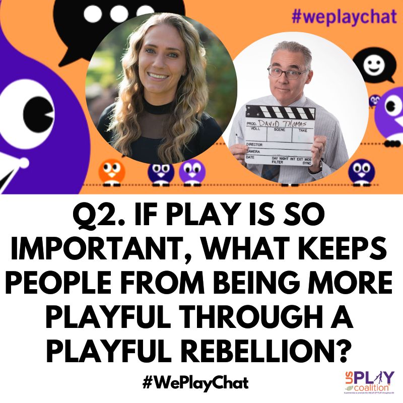 USPlayCoalition's tweet photo. Our 2nd Q of the #WePlayChat is now playing!
Thoughts? π»π
@PlayProfessors #play #WePlay #playmatters #education #innovation #creativity #learningthroughplay #teachingthroughplay #HigherEd #HigherEducation #teachers https://t.co/UasQYyGOS1